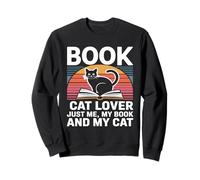 Book Cat Lover Just Me My Book And My Cat Sweatshirt