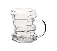 Book Chapters | 445 ml Drinking Glass Funny Painted | Coffee Shaped Stacked Books for Reading - For Women Men Bookworm Librarians Home Office School Club Hot Cold Tea Milk A