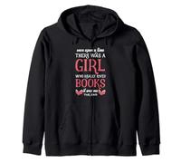 Book Character Themed Gift For Literary Lover Women & Girls Zip Hoodie