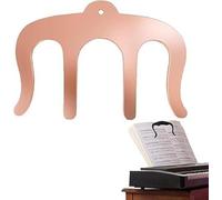 Book Clip, Binder Clip, Music Book Clips, Thumb Book Page Holder, Book Clip for Reading, Metal Music Book Clip and Page Holder-Sheet Music Holders for Piano (Rose Gold)