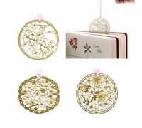 Book Clip, Bookmark, Metal Hollow Bookmark Sakura Cherry Blossoms Chinese Style Pack of 4 Multiple Sizes(Style1)