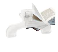 Book Clip Page Holder, Book Page Marker Clip - Transparent Page Marker Holder Clip, Multifunctional Open Book Holder for Work Area, Home and School