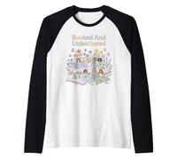 Book Club Booked and Unbothered Reading Women Raglan Baseball Tee