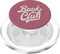 Book Club Distressed Script Design for Readers PopSockets PopGrip for MagSafe