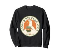 Book Club Duck Reading Books Literary Lover Cute Animal Sweatshirt