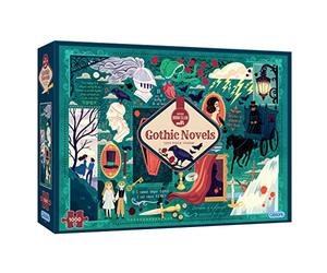 Book Club: Gothic Novels | 1000 Piece Puzzle | Literature Jigsaw | Sustainable Jigsaw Puzzle for Adults | Premium 100% Recycled Board | Great Gift for Adults | Gibsons Games