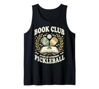Book Club Pickleball Retro Style By Day Afternoon Tank Top