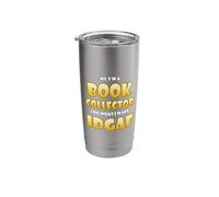 Book Collector Costume IDGAF Meme for Rare Book Collections Stainless Steel Insulated Tumbler