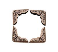 Book Corner Protector, Metal Albums Scrapbook Book Corners Protectors for DIY Scrapbooking Picture Album 50pcs(Bronze)