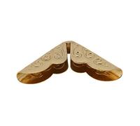 Book Corner Protectors, 50pcs Book Corner Protectors Metal Book Corners Book Press Scrapebooking Vintage Photo Album Diary Corner Protectors for Desk Jewelry Box/Cover Box Book (C086 yellow)