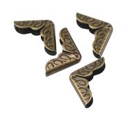 Book Corner Protectors Practical Metal Corner Protectors 40pcs Bronze Book Scrapbooking Album Menu Folder for Photo DIY 16x16x3.5mm