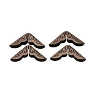 Book Corner Protectors Vintage Antique Iron Album Scrapbooking Photo Notebook Decor 50PCS Bronze Yellow Aurichalceous 15mm (C086 Bronze)