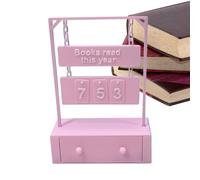 Book Counter Decoration - Book Target Sign as Decoration | Reading Counter Hanging Sign for Home Library Classroom Office Study Bedroom Bookshelf and Teacher