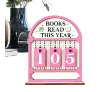 Book Counter For Reading | Book Board of the Year | Decorative Counter for Students Teachers Readers Men Women Young Family Friends Book Club