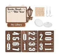Book Counter Read This Year | Bookshelf Decoration and Reading Accessories, Reading Counter Poster, for Library Bookshelf Reading Corner Club Reader Gift for