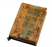 Book Cover A5 A6 Adjustable Sleeve with Bonus Notebook Blue Green Landscape Jacquard Bible Case Bone Script(Yellow,A5)