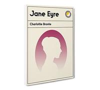 Book Cover Jane Eyre Charlotte Bronte Canvas Print | Gallery Wrapped 30mm Frame Wall Art | 24x16 inches | Ready to Hang | Modern Picture | Living Room Bedroom Lounge Office