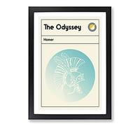 Book Cover The Odyssey Homer Framed Print | A2 Black Framed Wall Art | Ready to Hang | Modern Nature Picture | Living Room Bedroom Lounge Office