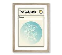 Book Cover The Odyssey Homer Framed Print | A2 Oak Framed Wall Art | Ready to Hang | Modern Nature Picture | Living Room Bedroom Lounge Office