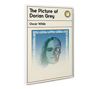 Book Cover The Picture Of Dorian Grey Oscar Wilde Canvas Print | Gallery Wrapped 30mm Frame Wall Art | 20x14 inches | Ready to Hang | Modern Picture | Living Room Bedroom Lounge Office
