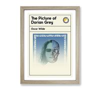 Book Cover The Picture Of Dorian Grey Oscar Wilde Modern Framed Print | A2 Oak Framed Wall Art | Ready to Hang | Modern Nature Picture | Living Room Bedroom Lounge Office