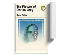 Book Cover The Picture Of Dorian Grey Oscar Wilde | Unframed Wall Art Print | Ready to Frame Poster | Modern Home Decor Picture | Artwork for Living Room, Bedroom or Office | A4 (21 Ã- 29.7 cm)