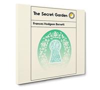 Book Cover The Secret Garden Frances Hodgson Burnett Canvas Print | Gallery Wrapped 30mm Frame Wall Art | 14x14 inches | Ready to Hang | Modern Floral Picture | Living Room Bedroom Lounge Office