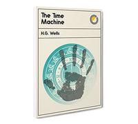 Book Cover The Time Machine H. G. Wells Canvas Print | Gallery Wrapped 30mm Frame Wall Art | 24x16 inches | Ready to Hang | Modern Picture | Living Room Bedroom Lounge Office