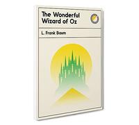 Book Cover The Wonderful Wizard Of Oz L. Frank Baum Canvas Print | Gallery Wrapped 30mm Frame Wall Art | 30x20 inches | Ready to Hang | Modern Picture | Living Room Bedroom Lounge Office