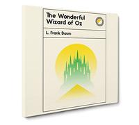 Book Cover The Wonderful Wizard of Oz L. Frank Baum Canvas Print | Gallery Wrapped 30mm Frame Wall Art | 14x14 inches | Ready to Hang | Modern Picture | Living Room Bedroom Lounge Office