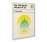 Book Cover The Wonderful Wizard Of Oz L. Frank Baum Canvas Print | Gallery Wrapped 30mm Frame Wall Art | 20x14 inches | Ready to Hang | Modern Picture | Living Room Bedroom Lounge Office