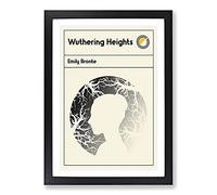 Book Cover Wuthering Heights Emily Bronte Framed Print | A2 Black Framed Wall Art | Ready to Hang | Modern Nature Picture | Living Room Bedroom Lounge Office