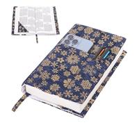 Book Covers with Corner Bookmark - Fabric Dust Jackets for Books - Book Protector for Book Lovers - Book Covers for for Paperbacks,Hardcover,Bibles - Soft Cover Book Sleeve for AA Books