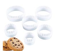 Book Cutter - Reusable Circular Cookie Cutter, 6 Pieces in Different Sizes | Book Cutter, Cutting Tray for Cookies, Cakes, Cookies, Christmas Baking