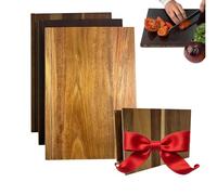 Book Cutting Board, Kitchen Chopping Boards - 3 Pack, Durable Non Slip, Decorative Book Design Set for Cheese Meat Vegetables Home Food Family Friends Indoor,001 (001)