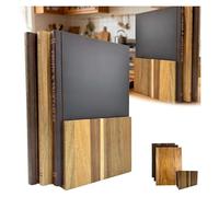 Book Cutting Board Set, Cutting Boards That Look Like Books, Solid Walnut Cutting Board Book Set with Stand, Book Shaped CuttingBoard Disguise Your Cutting Boards as Vintage Books (1set)