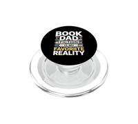 Book Dad Fiction Is My Favorite Reality Reading PopSockets PopGrip for MagSafe
