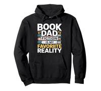 Book Dad Fiction Is My Favorite Reality Reading Pullover Hoodie