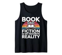 Book Dad Fiction is My Favorite Reality Reading Tank Top