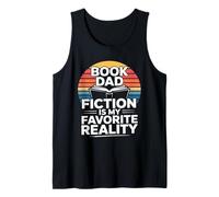 Book Dad Fiction is My Favorite Reality Reading Tank Top