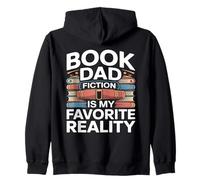 Book Dad Fiction Is My Favorite Reality Reading Zip Hoodie