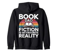 Book Dad Fiction Is My Favorite Reality Reading Zip Hoodie