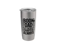 Book Dad Just One More Chapter Always Reader Stainless Steel Insulated Tumbler