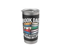Book Dad Lost in Stories Found in Life Reader Stainless Steel Insulated Tumbler