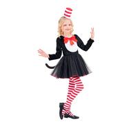 Book Day Costume Cat Hat Kids Girl 9-10Y