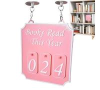 Book Decoration Aesthetics | Counter Read This Year Books | Tracking Annual Readings For Men Women, Libraries Class House, For Reading Lovers | Wall Art House Bibl Class