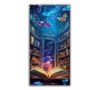 Book Diamond Painting Fantasy Diamond Art Kits Adults, 5D DIY Large Full Drill Rhinestone Crystal Gem Art Cross Stitch Kits for Adults for Beginner Home Wall Decor, Gifts for Women 80x160cm P1-569