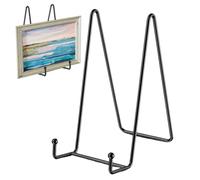 Book Display Stand - Metal Frame Horse Holders | Black Iron Table Photo Frame Stand | Decorative Display Rack For Books, Photos, Cookbooks, Home Decoration,