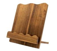 Book Display Stand Wooden Reading Rest for Daily Page Viewing, Slanted Back, Front Lip Placement Kitchen Counter, Study Desk, Home Desk Display Home Open Page Holder