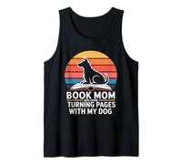 Book Dog Lover Turning Pages with My Dog Tank Top